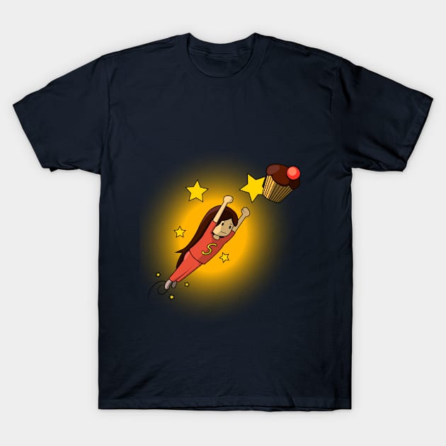 Super Ciccia loves food T-Shirt by jackal807